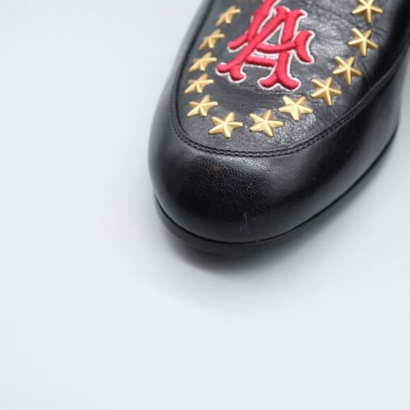 Gucci Men's GG LA Patch High Loomis Leather Loafers Men's Size 12 535298 - Picture 14 of 16